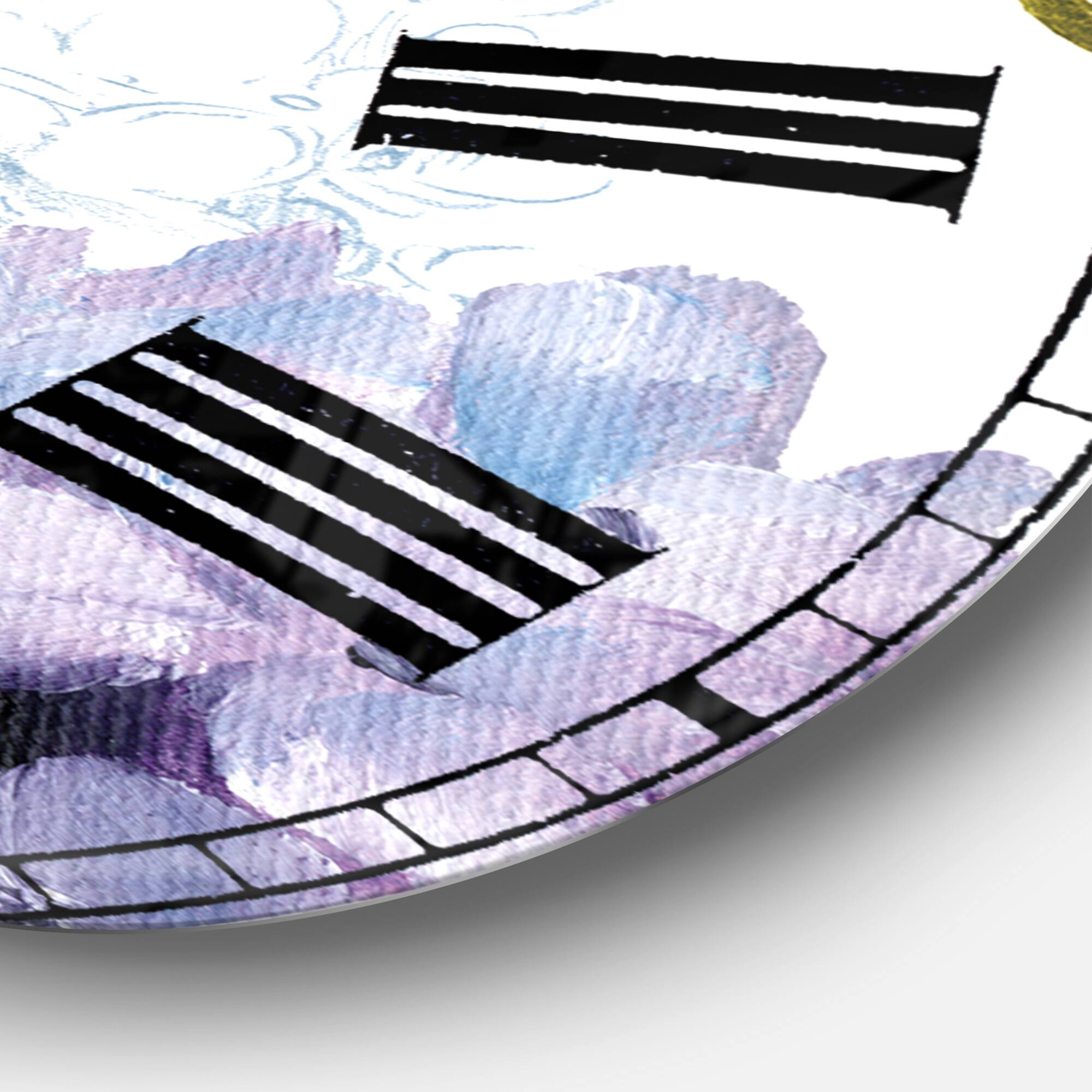 Designart 'Spring Nectar Square Ii Traditional Wall Clock